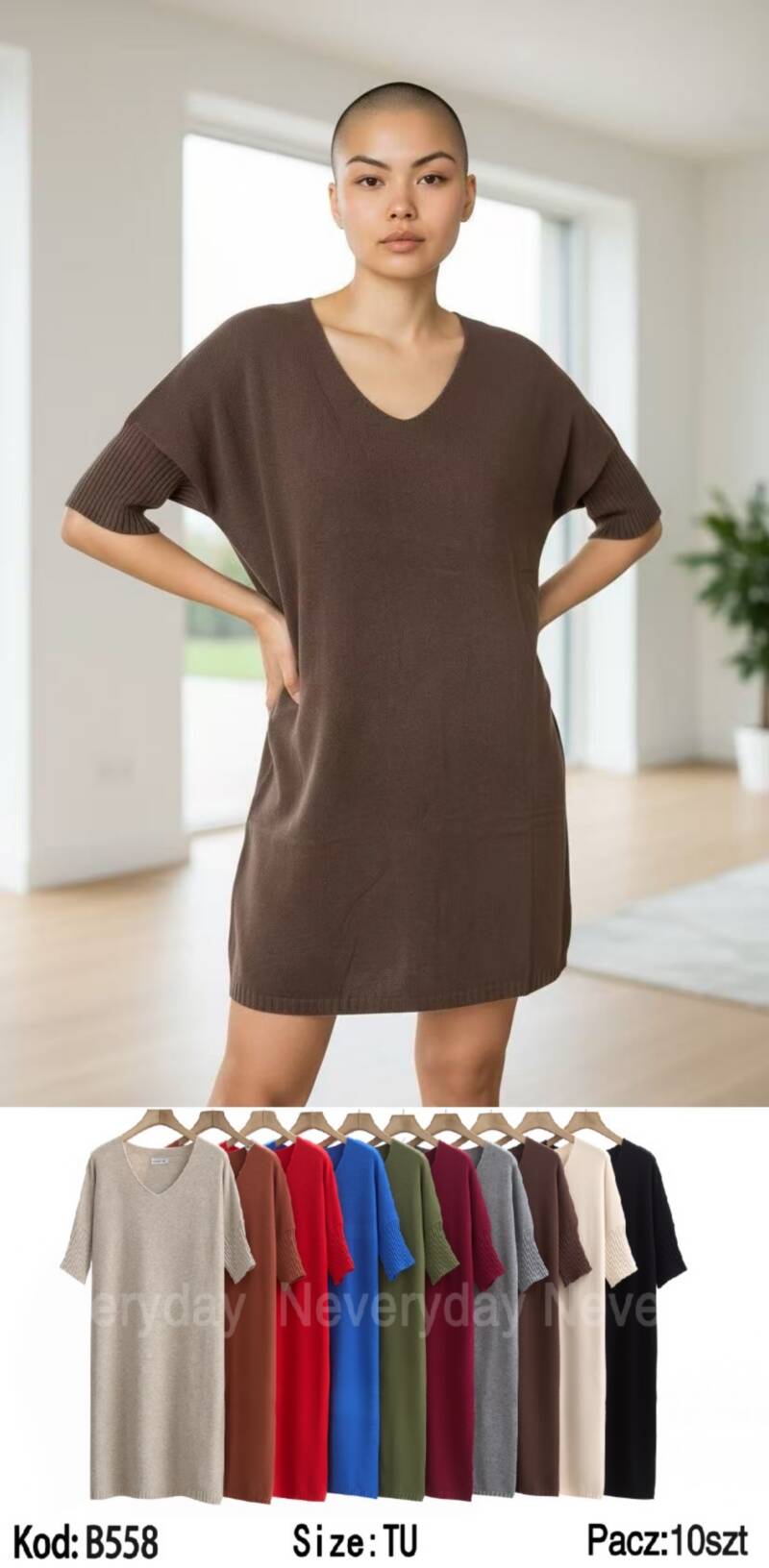 Sukienki damskie Roz Standard, Mix Kolor .Paczka 10 szt